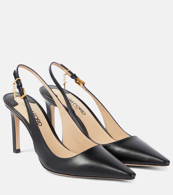 Tom Ford Leather slingback pumps