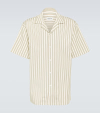 Lanvin Striped cotton bowling shirt