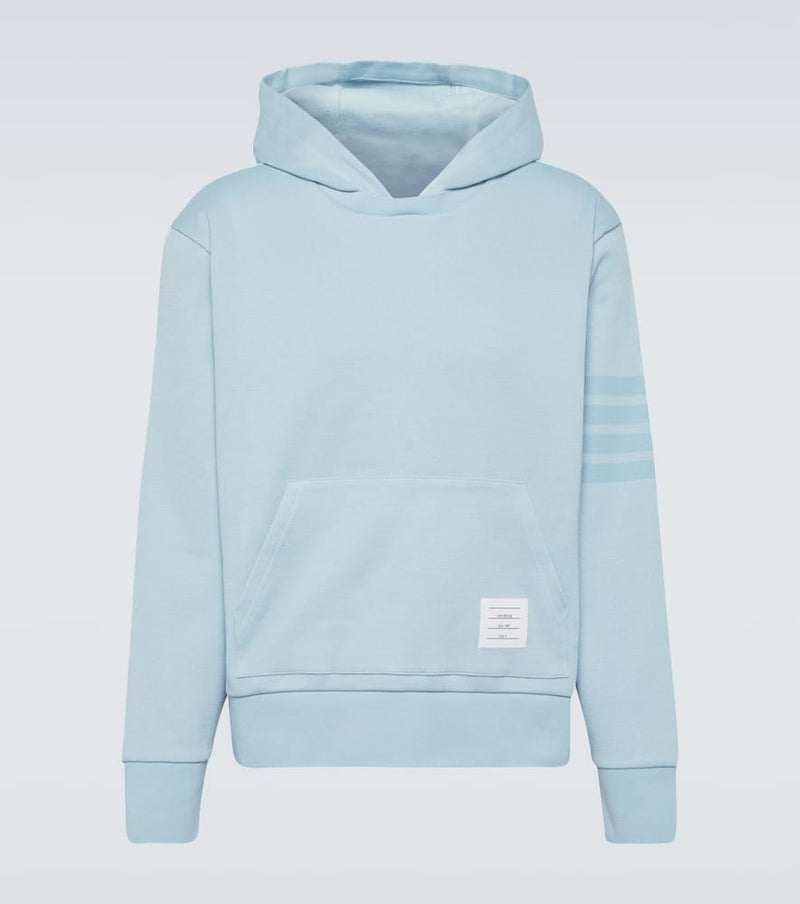 Thom Browne 4-Bar cotton jersey hoodie