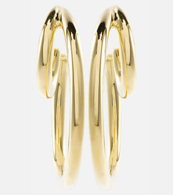 Jennifer Fisher Double Baby 10kt gold-plated hoop earrings