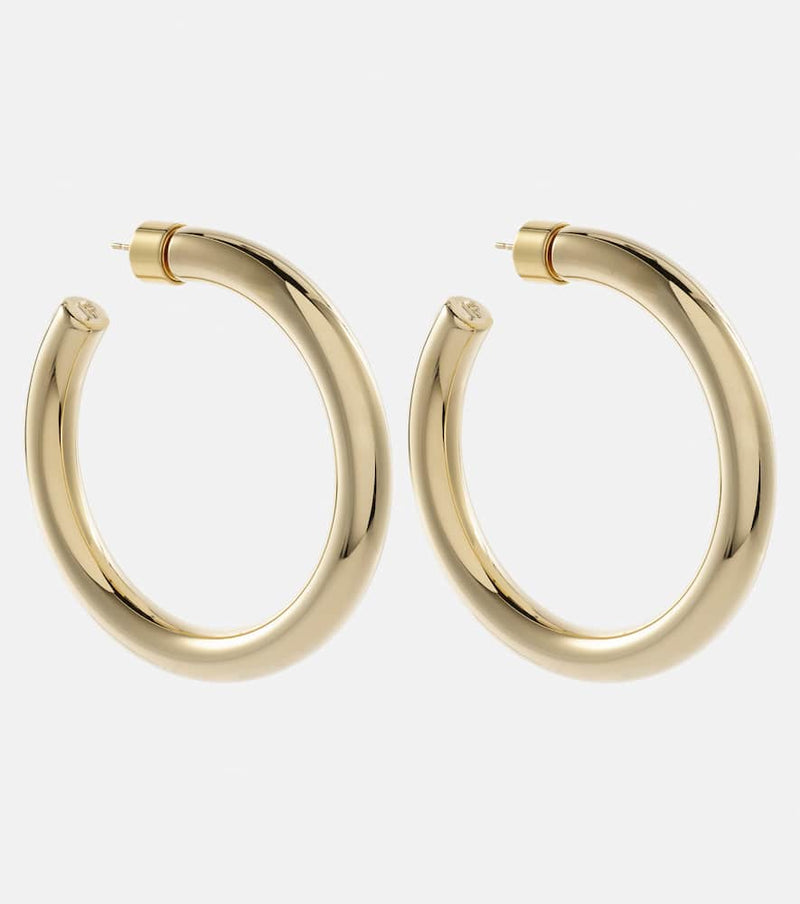 Jennifer Fisher Samira Baby 10kt gold-plated hoop earrings