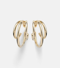 Jennifer Fisher Triple Baby 10kt gold-plated hoop earrings