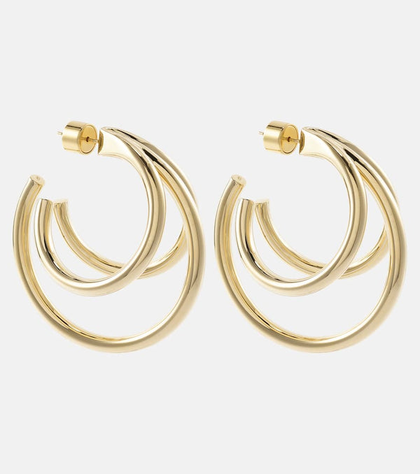 Jennifer Fisher Triple Baby 10kt gold-plated hoop earrings