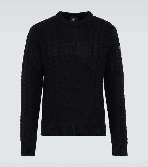 Fusalp Edmond cable-knit wool sweater