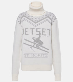 Jet Set Wool intarsia turtleneck sweater