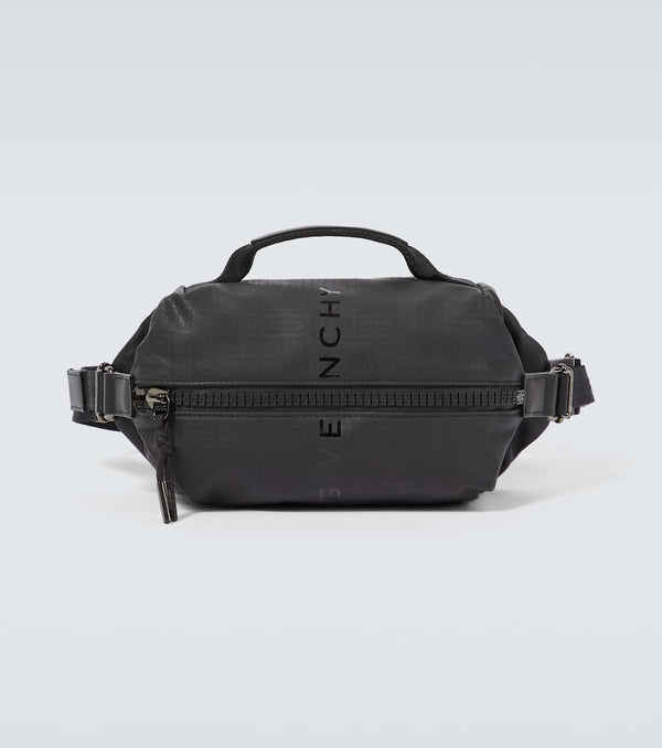 Givenchy G-Zip 4G leather-trimmed belt bag