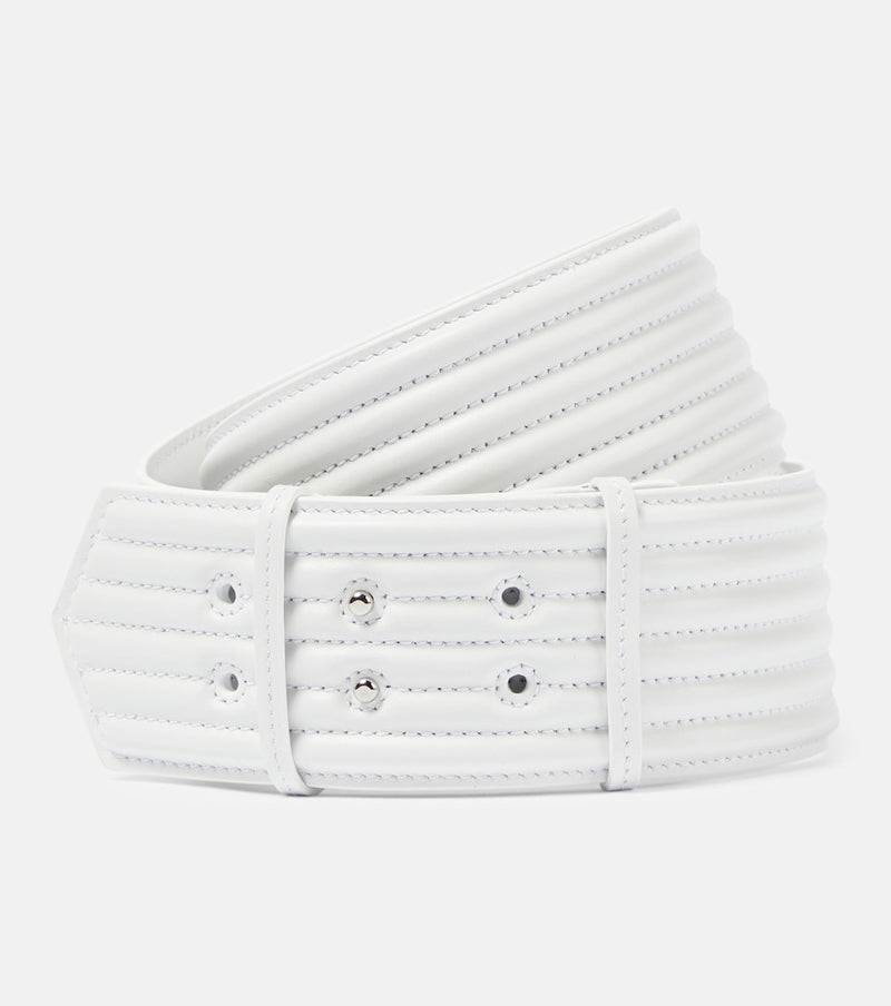 Alaia Padded leather belt