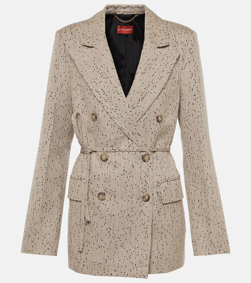 Altuzarra Hattson sequined tweed blazer