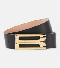 Victoria Beckham Logo leather belt