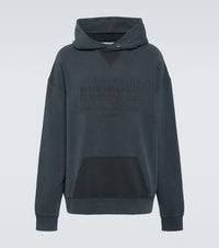Maison Margiela Logo faded cotton jersey hoodie