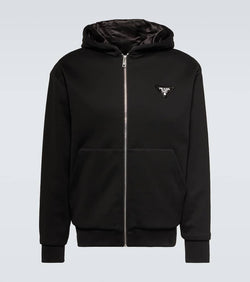 Prada Cotton-blend fleece jacket