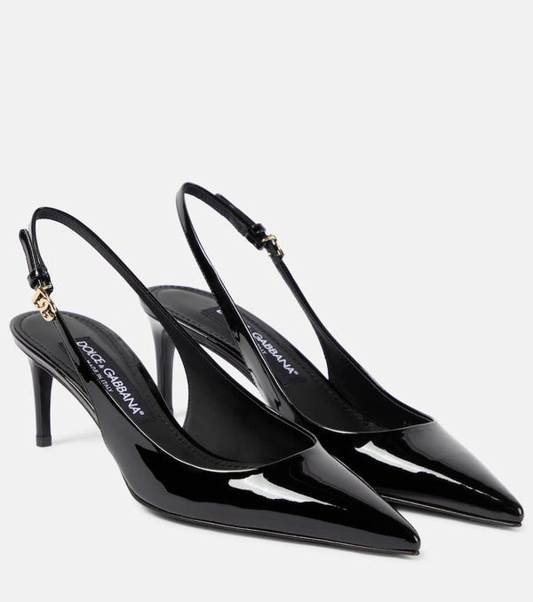 Dolce & Gabbana Patent leather slingback pumps