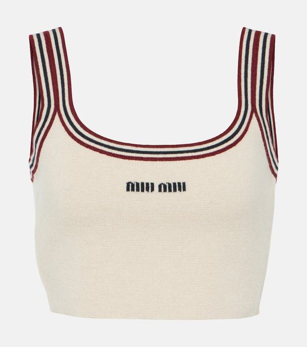 Miu Miu Cashmere crop top