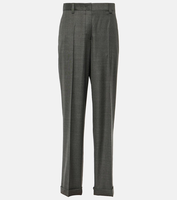 Miu Miu Low-rise wool straight pants