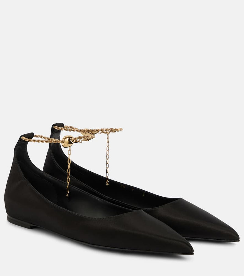 Ferragamo Satin ballet flats