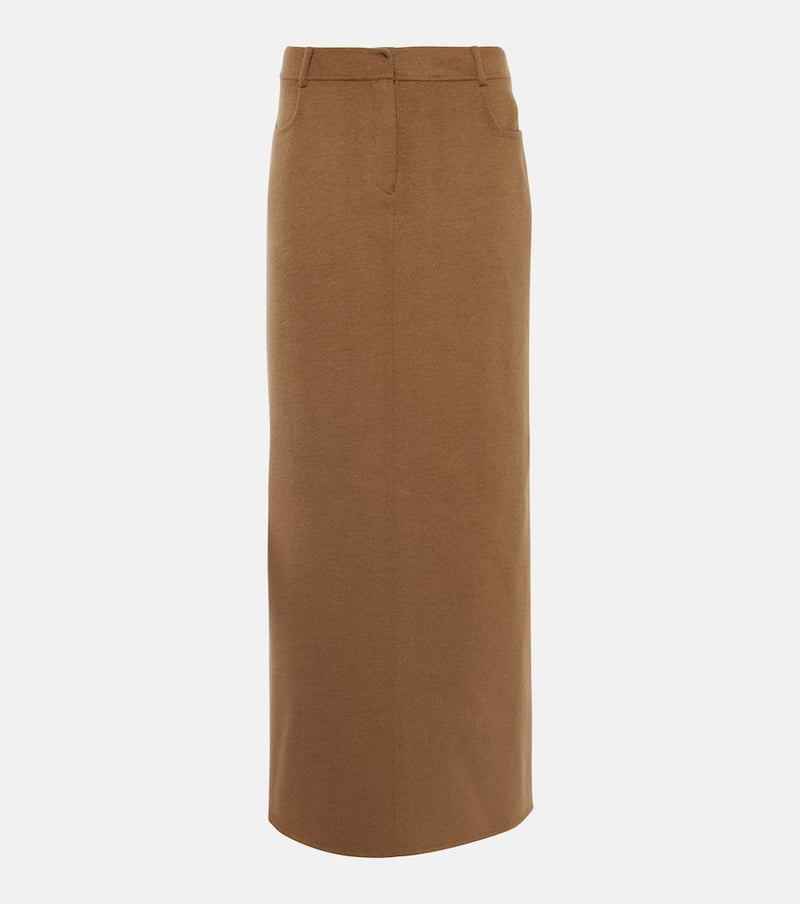 The Frankie Shop Malvo wool-blend maxi skirt | LYBSTORE