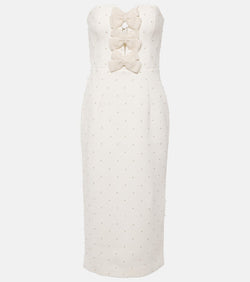 Rebecca Vallance Bridal Ophelia crêpe midi dress