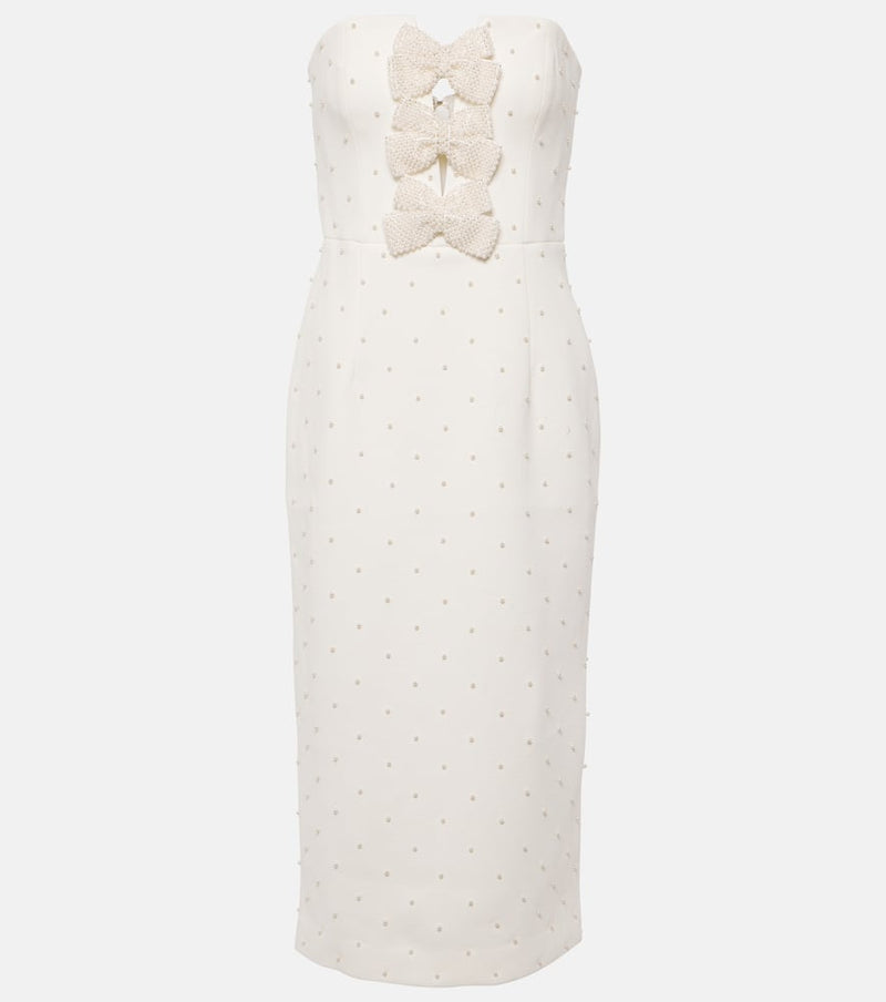 Rebecca Vallance Bridal Ophelia crêpe midi dress