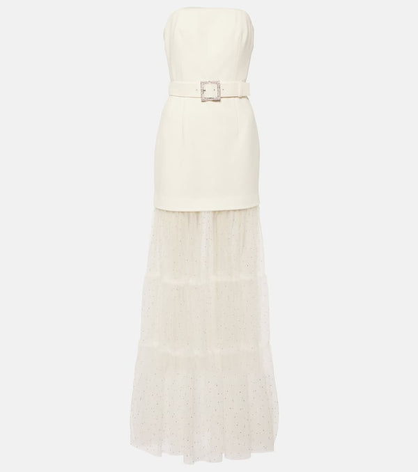 Rebecca Vallance Bridal Mirabella tulle and crepe gown