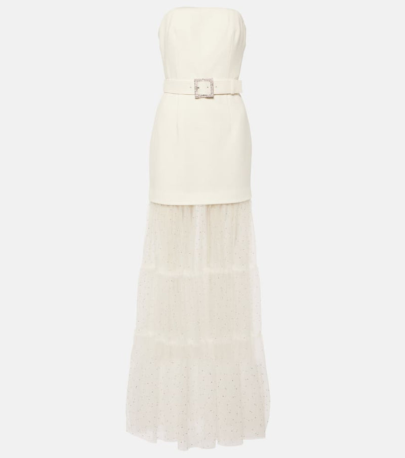 Rebecca Vallance Bridal Mirabella tulle and crepe gown