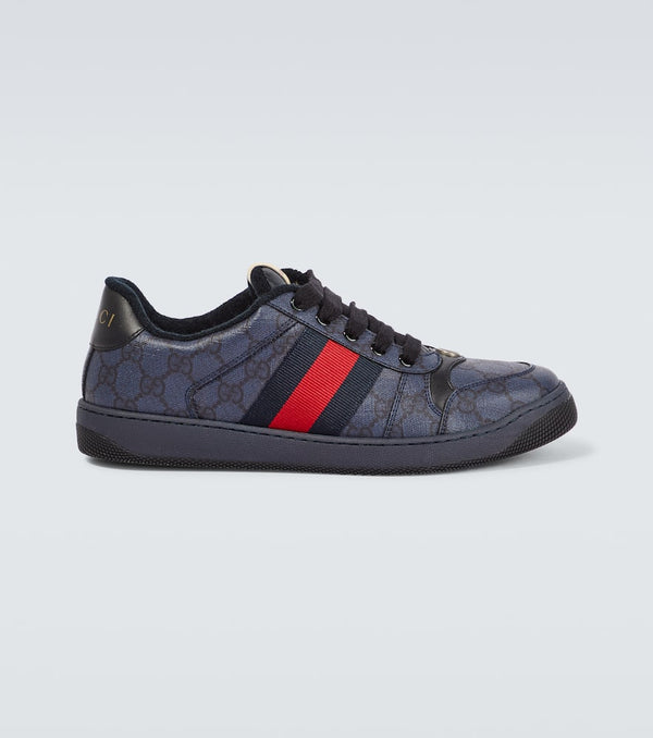 Gucci Screener leather-trimmed GG sneakers