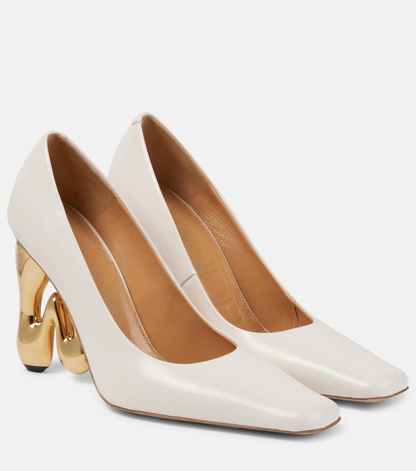 JW Anderson Logo leather pumps