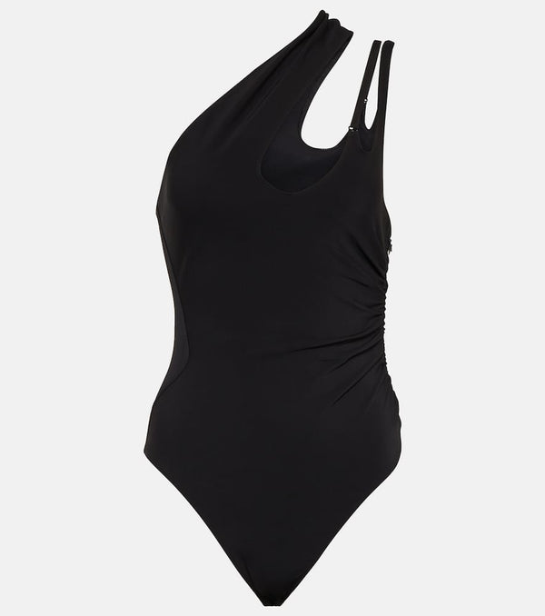 Mugler Asymmetric jersey bodysuit