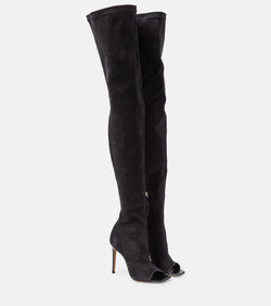 Paris Texas Amanda 105 suede over-the-knee boots