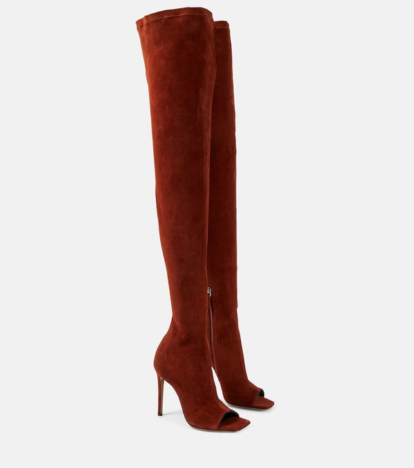 Paris Texas Amanda 105 suede over-the-knee boots