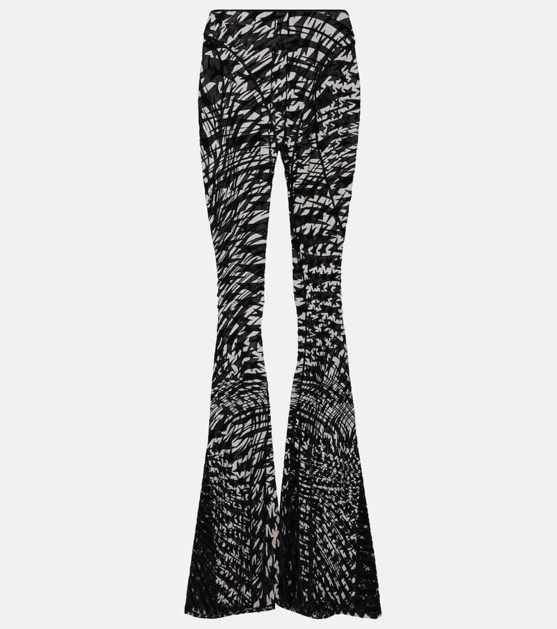 Mugler High-rise wide-leg pants