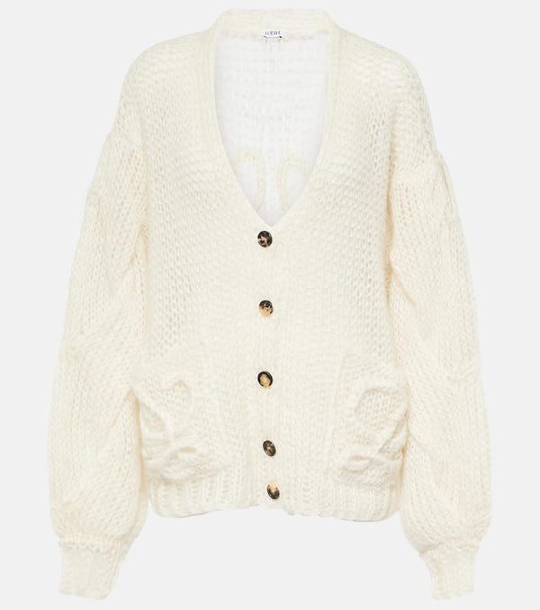 Loewe Anagram mohair-blend cardigan