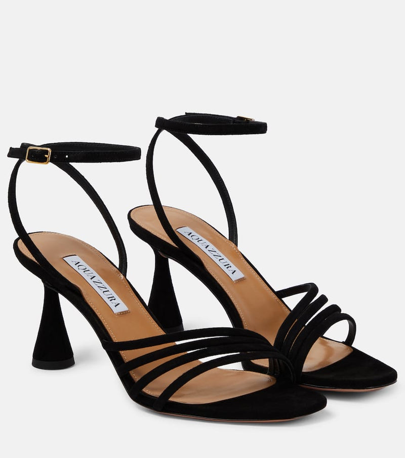 Aquazzura Latour 75 suede sandals