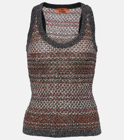 Missoni Striped sequined tank top