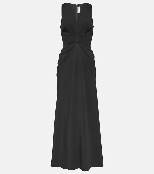 Victoria Beckham Gathered asymmetric maxi dress