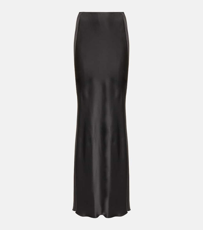 Victoria Beckham Satin maxi skirt