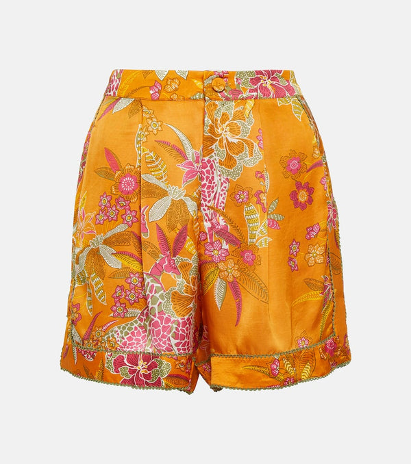 Poupette St Barth Isabelle floral high-rise shorts