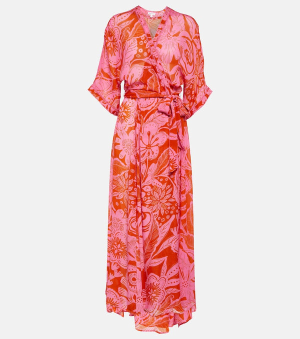 Poupette St Barth Adha floral wrap dress