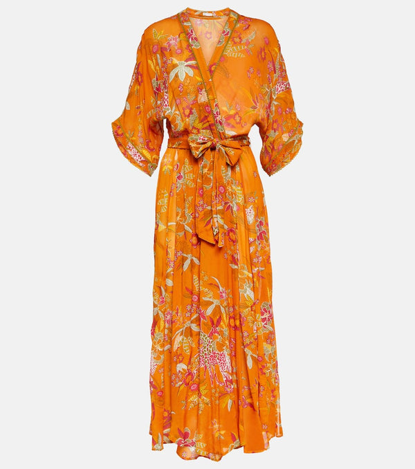 Poupette St Barth Adha floral midi dress