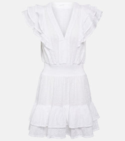 Poupette St Barth Camila broderie anglaise minidress