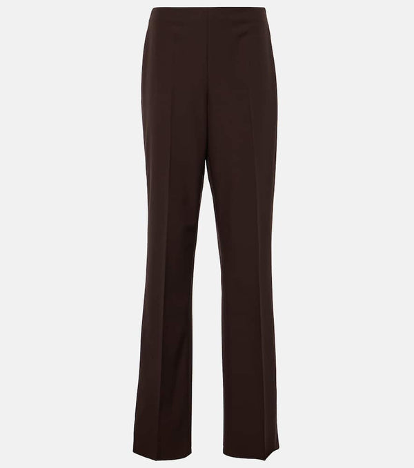 Ferragamo Mid-rise wool straight pants