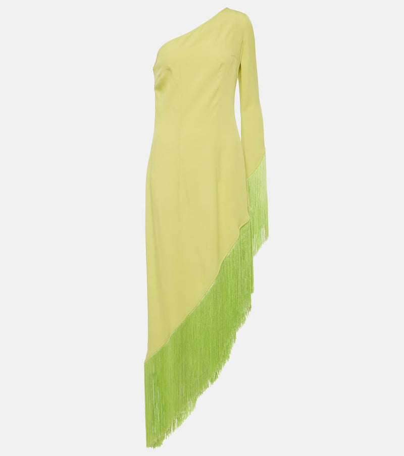 Taller Marmo Aventador fringed crêpe midi dress