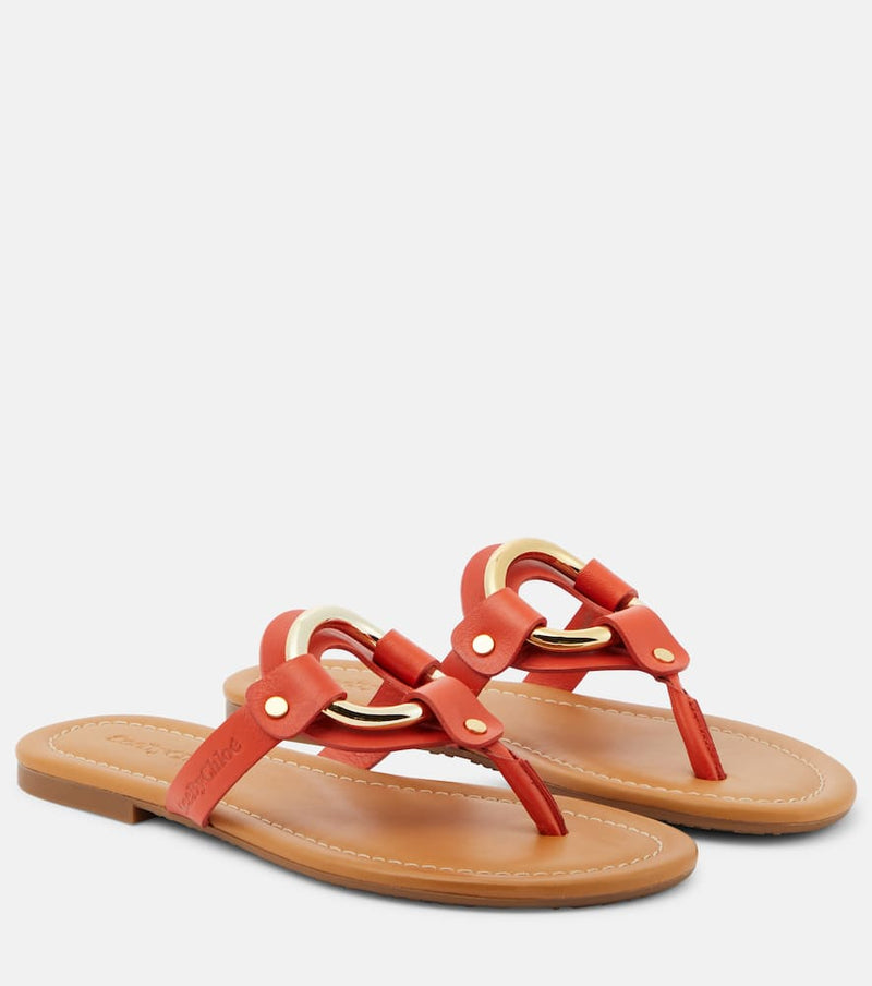 See By Chloé Hana leather thong sandals