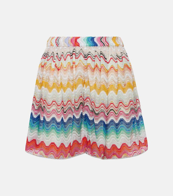 Missoni Mare High-rise printed shorts