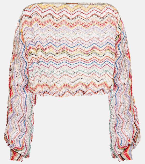 Missoni Mare Zig Zag printed cropped top