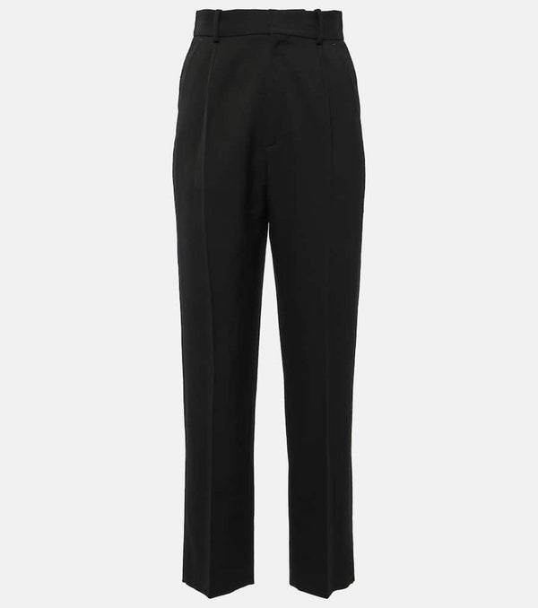 Victoria Beckham High-rise wool-blend straight pants