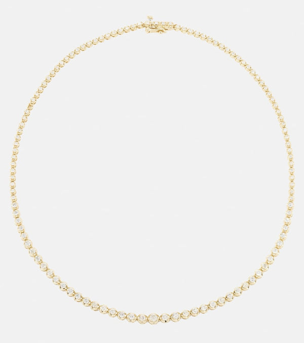 Stone and Strand Let It Slide 10kt gold necklace with diamonds