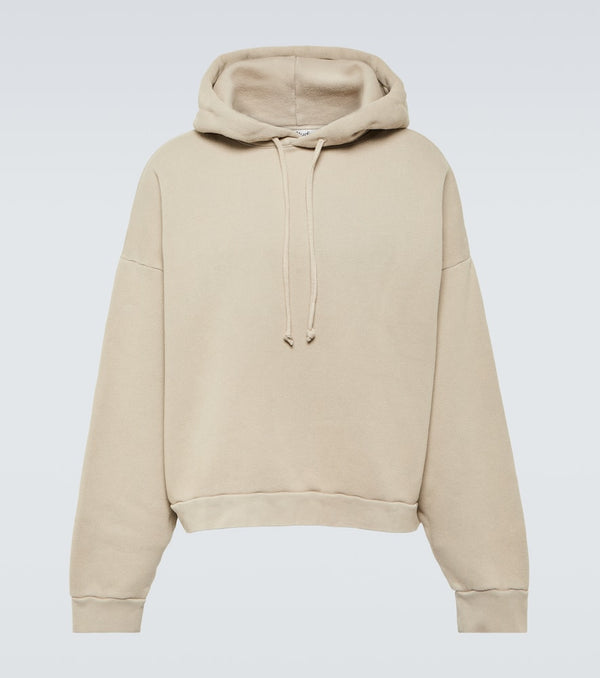 Acne Studios Cropped cotton jersey hoodie