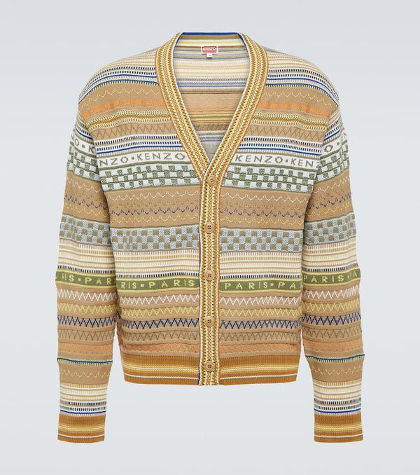 Kenzo Fair Isle cotton cardigan