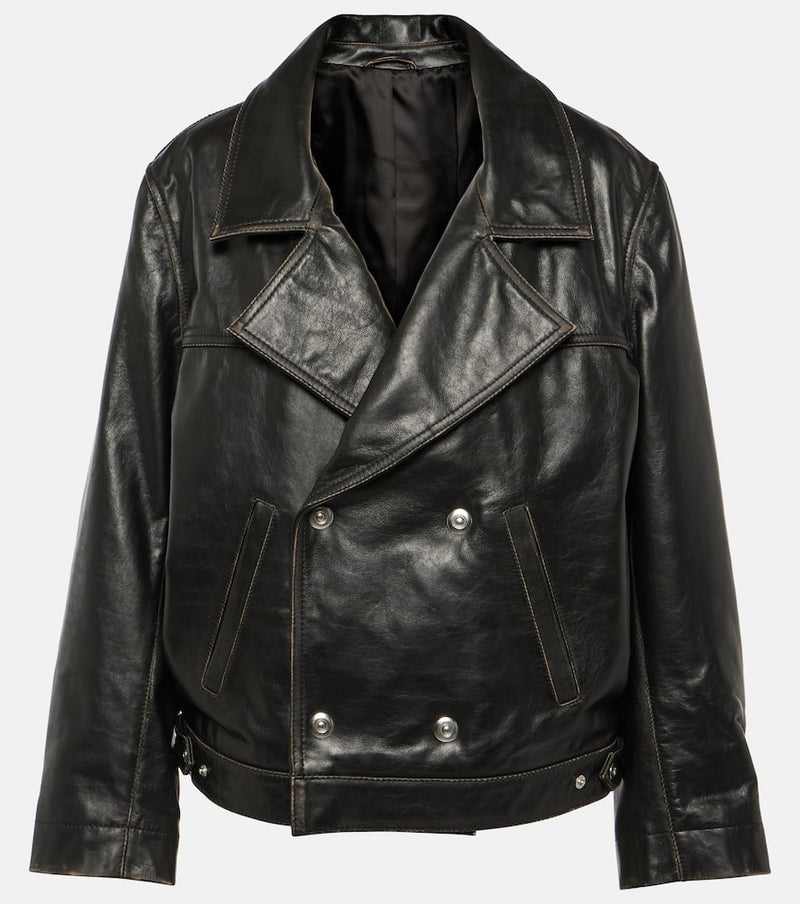 Victoria Beckham Oversized leather jacket