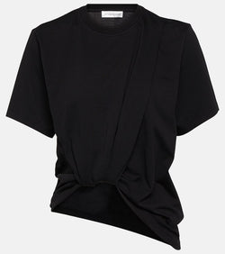 Victoria Beckham Twist Front cotton jersey T-shirt